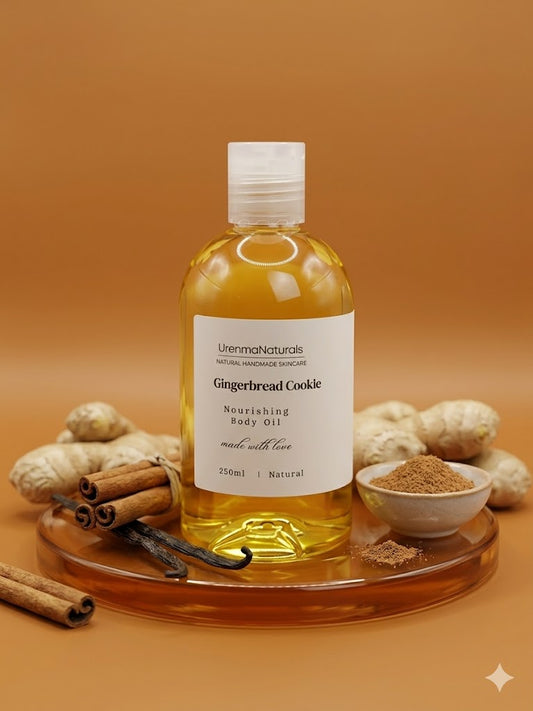 Nourishing Body Oil (Lush Vanilla, Gingerbread Cookie, Sweet Lavender- pick your scent)