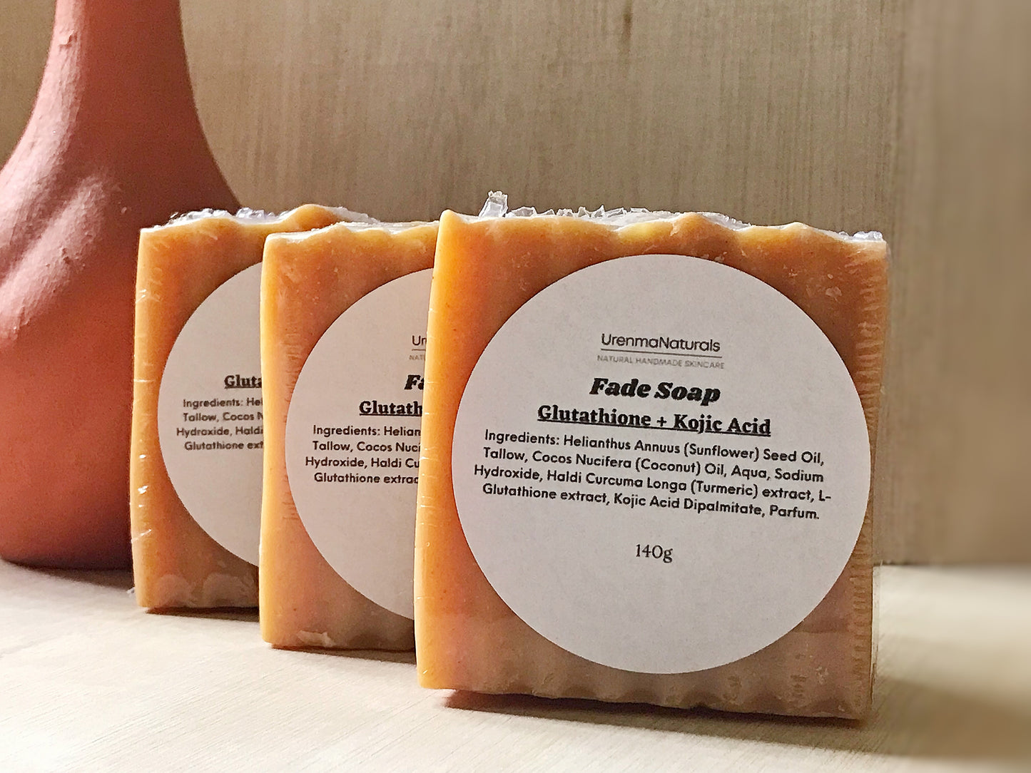 3 x Fade Soap, Glutathione + Kojic Acid Bundle