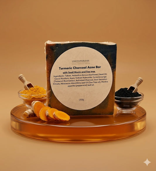 Turmeric Acne Bar with Activated Charcoal & Snail Mucin