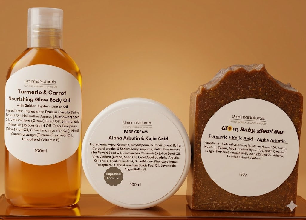 Fade Bundle (Turmeric & Carrot Oil x Fade Cream x Turmeric Glow Bar)