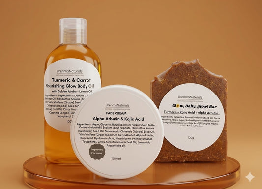 Fade Bundle (Turmeric & Carrot Oil x Fade Cream x Turmeric Glow Bar)