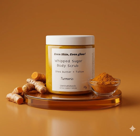 Even Skin, Even Glow, Whipped Sugar Body Scrub.