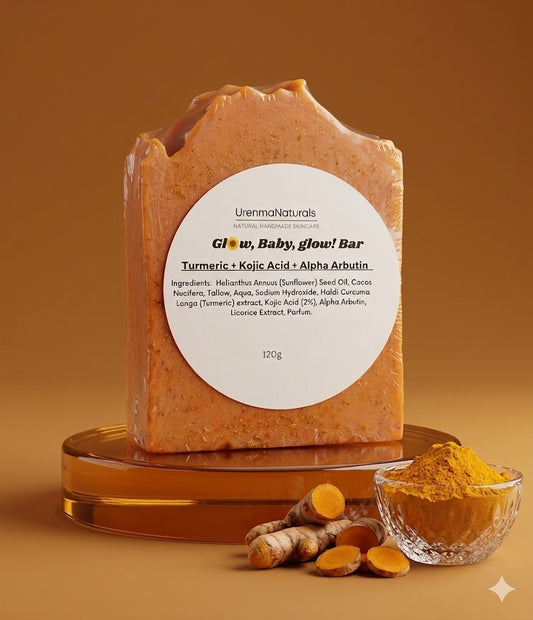Turmeric Glow Bar (Glow, Baby, Glow! Bar) Turmeric x Kojic Acid x Alpha Arbutin Glow Soap