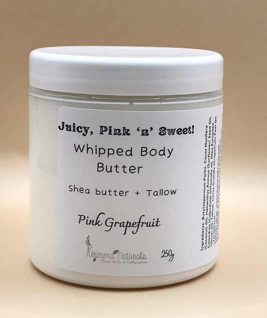 Pink Grapefruit, Juicy, Pink and Sweet, Pink Grapefruit Whipped Body Butter