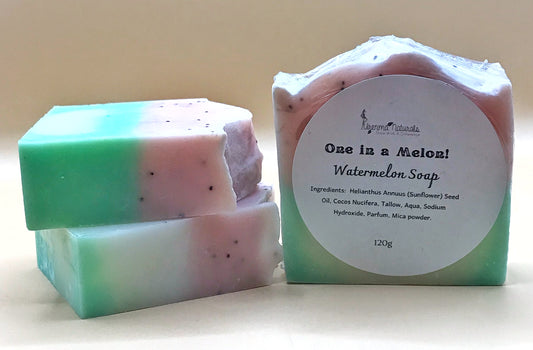 One in A Melon, Watermelon, Natural Handmade Soap