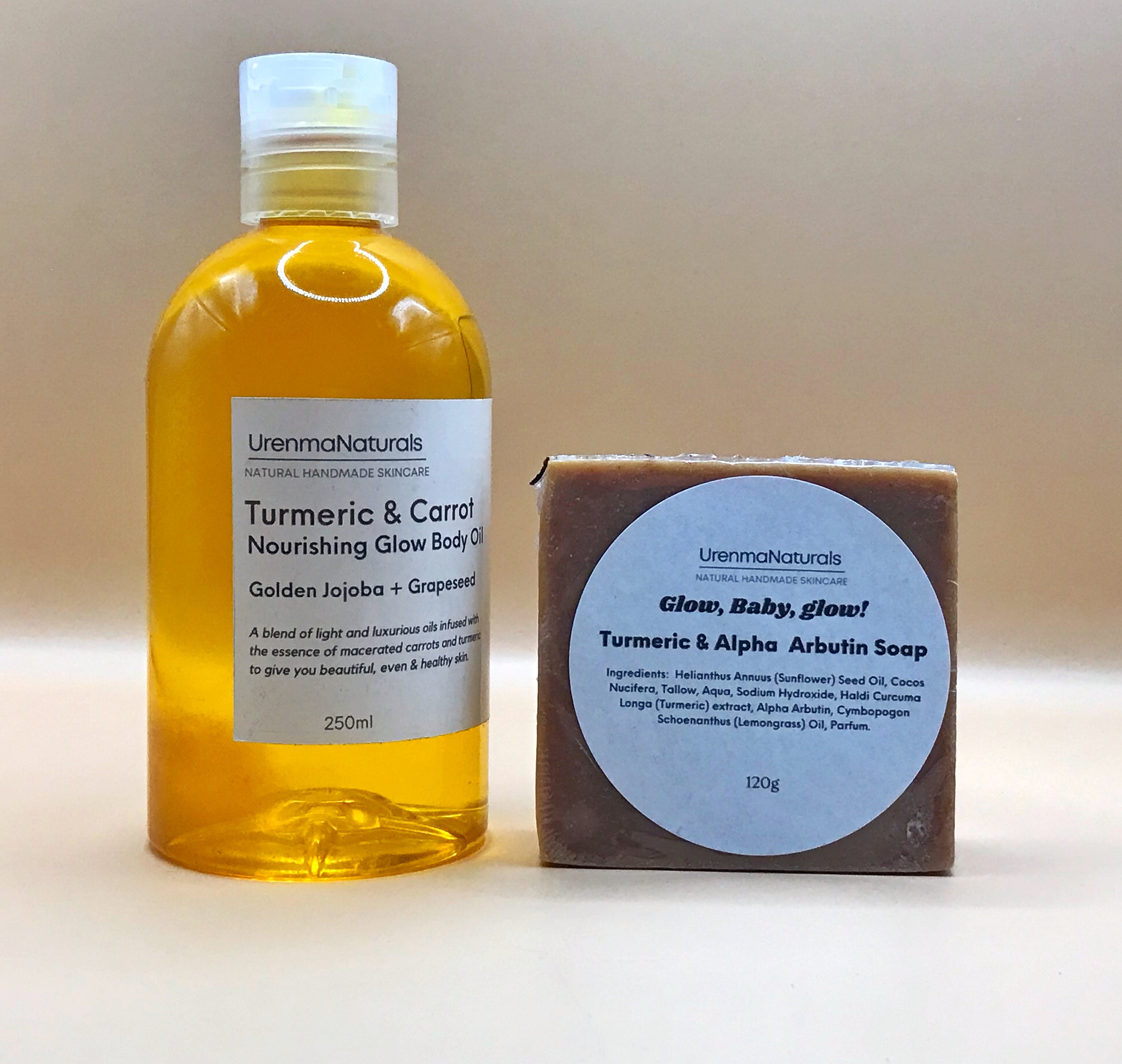 Turmeric And Carrot Oil Turmeric And Alpha Arbutin Soap Bundle