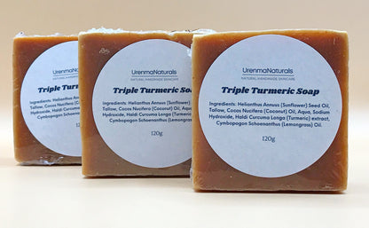 3 Bars of Triple Turmeric Soap