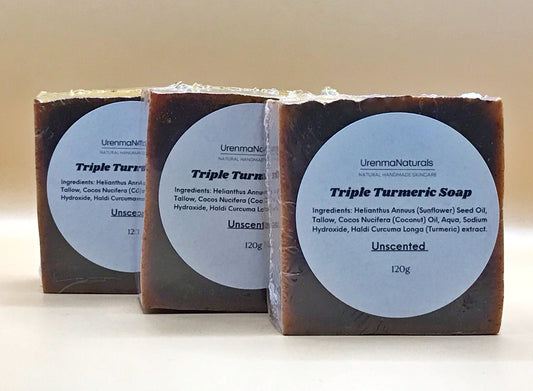 3 Bars of Triple Turmeric Soap